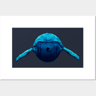 The Whale (Transparent) Posters and Art